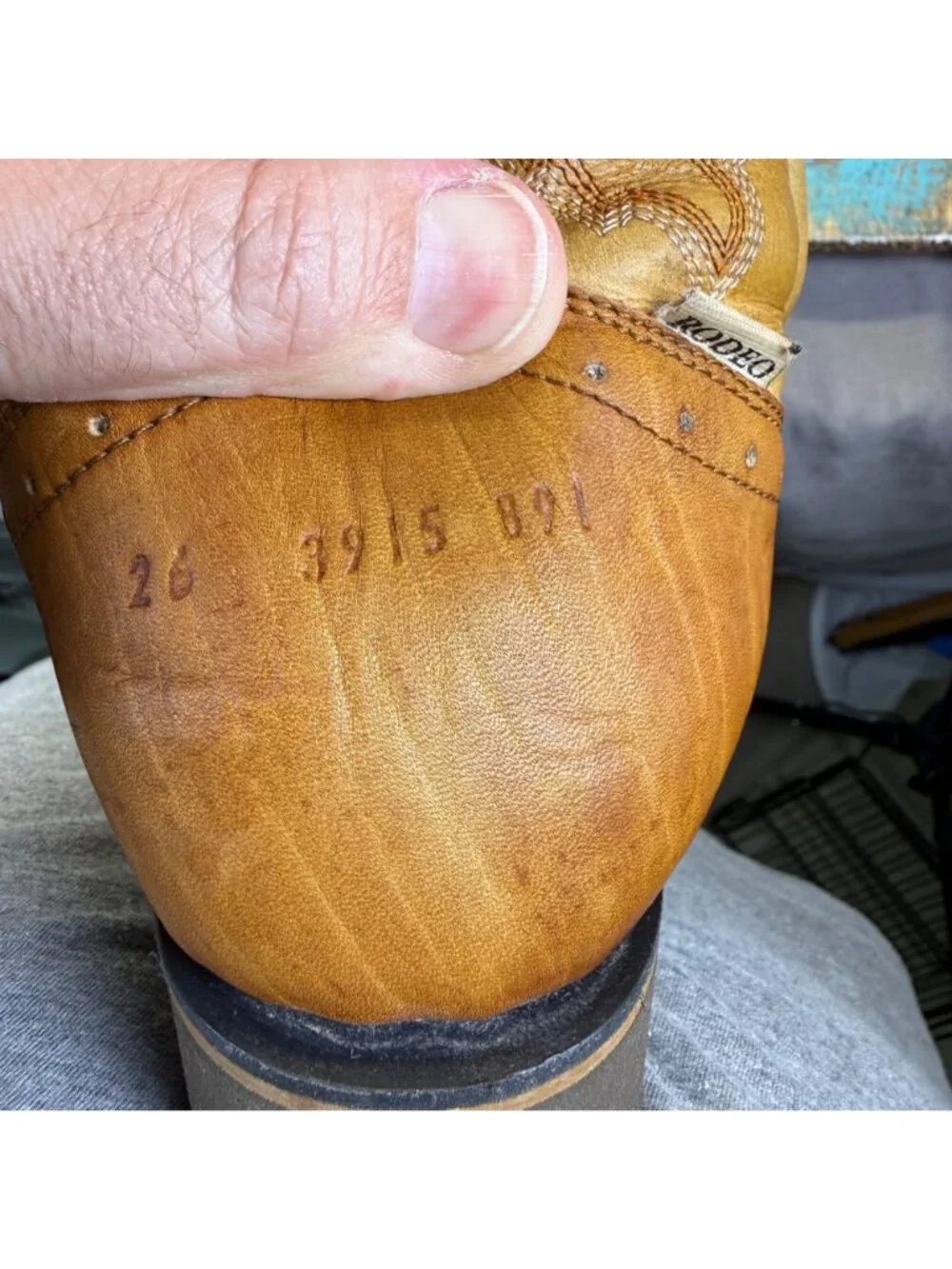 VTG Arco Humming Square Toe Work/Farm/Industrial Boots Sz 26 US 8 Leather Brown